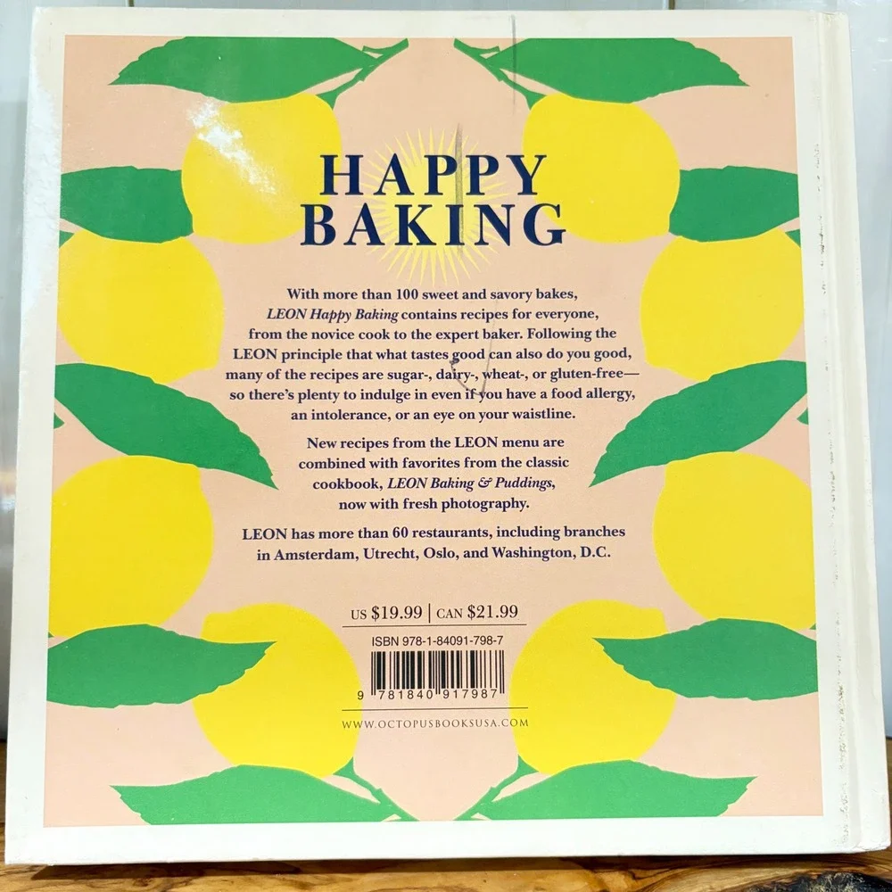 LEON Happy Baking Claire Ptak Henry Dimbleby Hardcover2019 Review Copy Press Kit